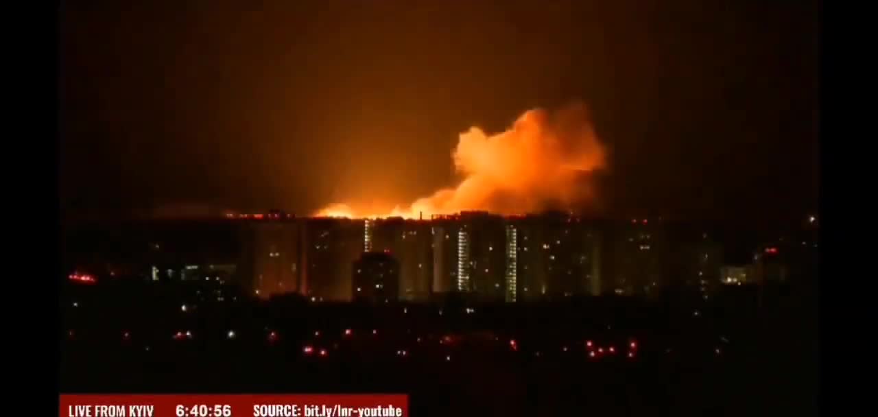 Large explosion in Kyiv Ukraine