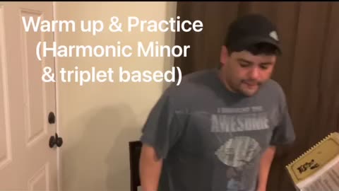 Daily practice (harmonic minor, triplets, k tongue, pedal c, & double b)