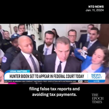Hunter Biden Set to Appear in Federal Court Today