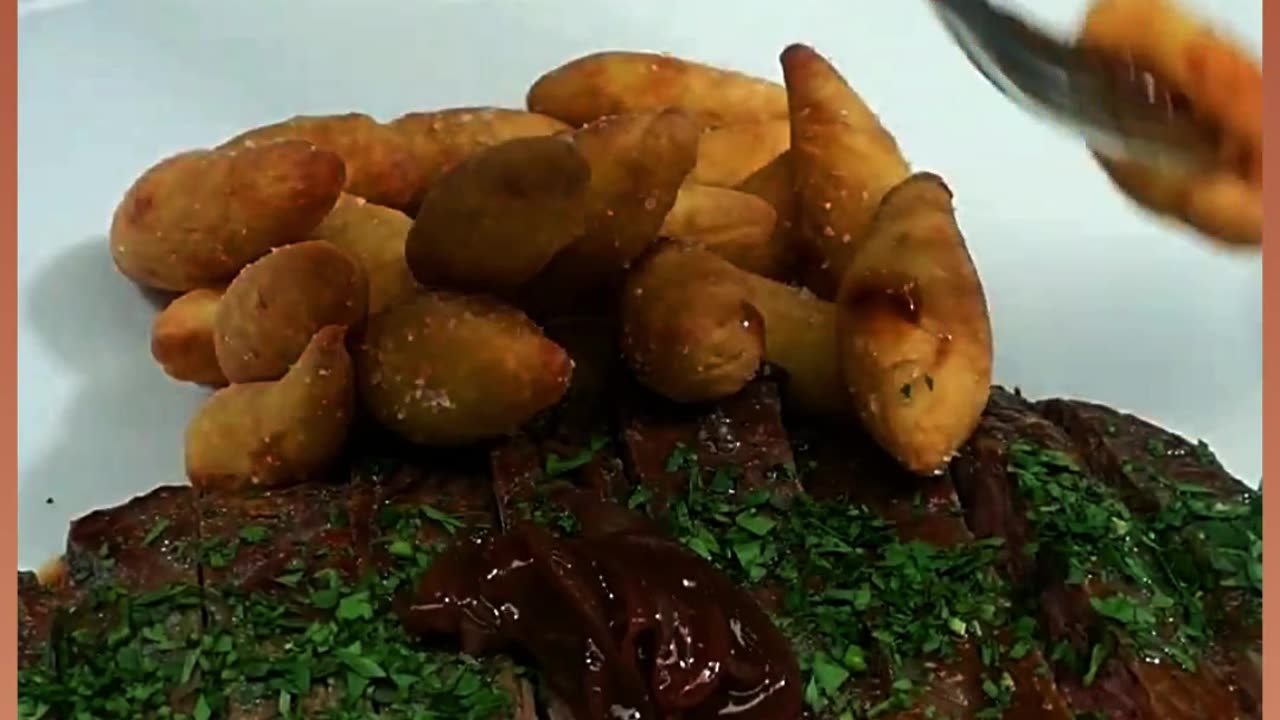 Savory Elegance: Beef Onion Glaze with Homemade Potato Dumplings