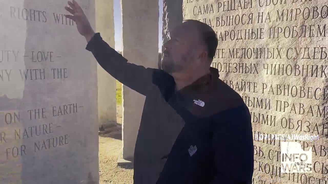 Alex Jones Visits The Georgia Guidestones - 11/23/20