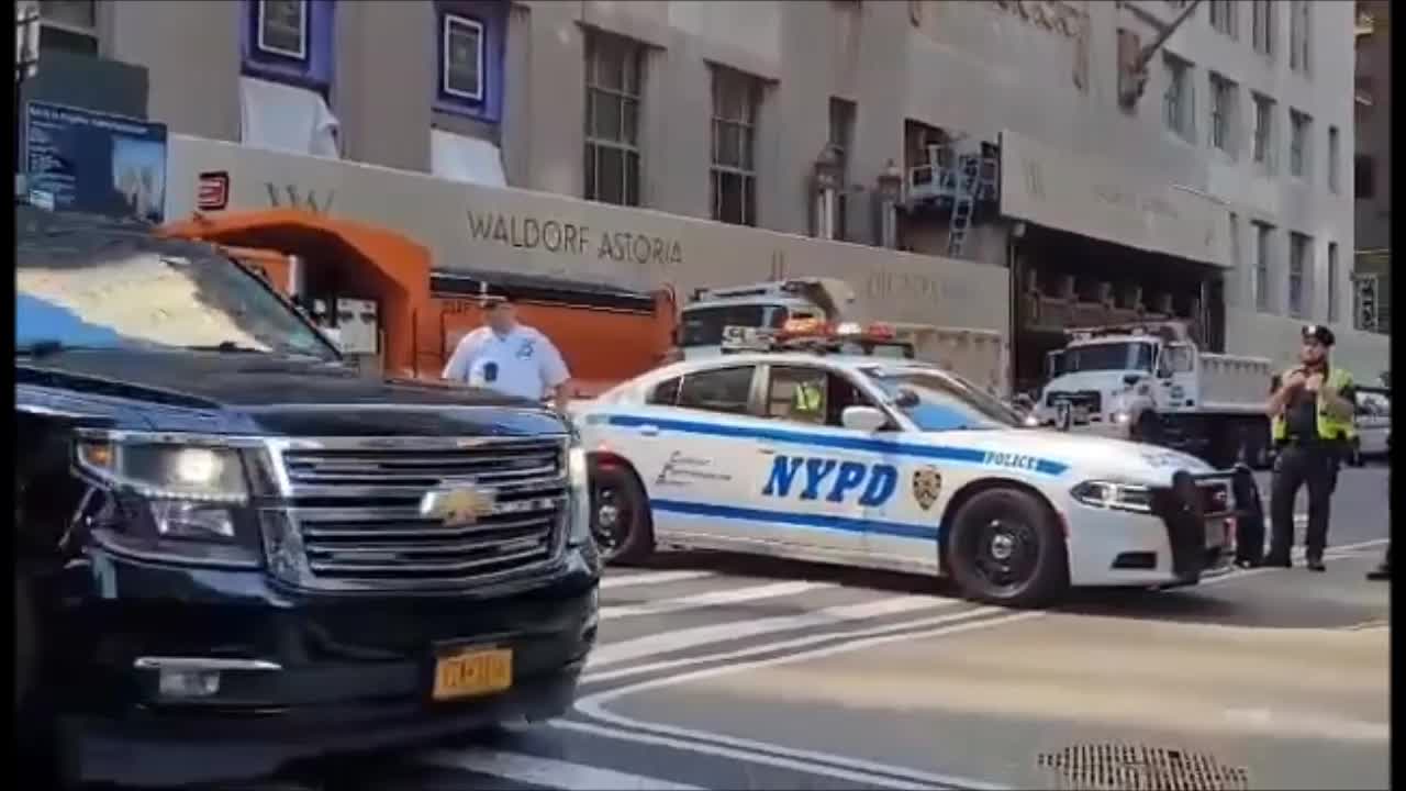 Joey Biden Being Welcomed to the UN Meeting in NYC