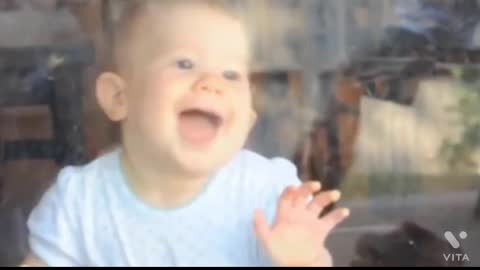 Funny playing baby video,,