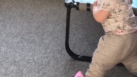 small funny baby dance