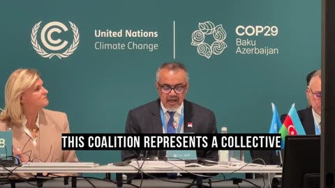 WHO chief dr. Tedros: Climate change is the defining health challenge of our time.