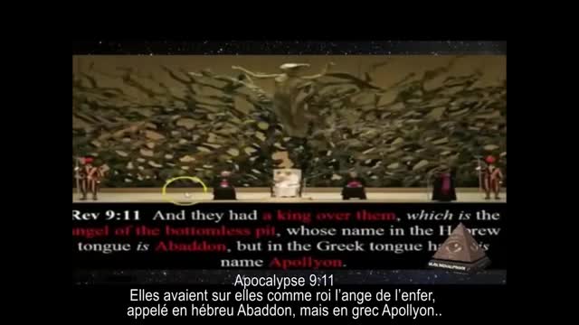 EN 2015, L'ÉGLISE CATHOLIQUE EXHIBE SATAN AU VATICAN