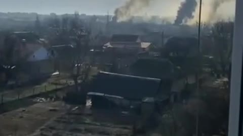 In Bucha there are a lot of shots, smoke bullets, deafening explosions.