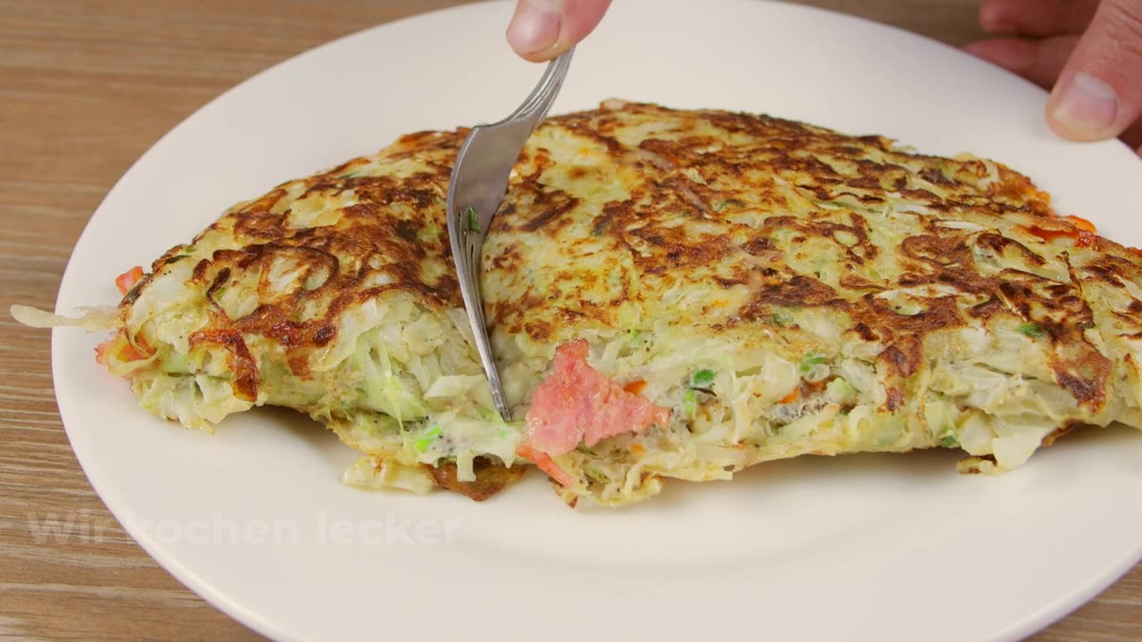 Kohl mit Eiern schmeckt besser als Fleisch! Einfach! Ein einfaches und leckeres Kohlrezept!