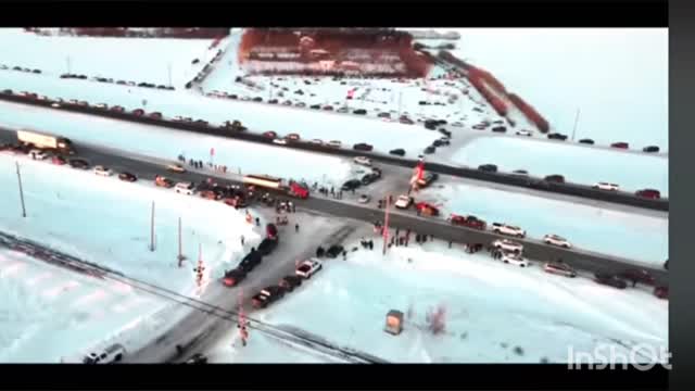 Open Canada END The Insanity - Arial Veiw Truckers Convoy For Freedom #BearHUG ❤ - NoVaxxPass #NoMandatesEVER #TrudeauMustGO #O'toolMustGO