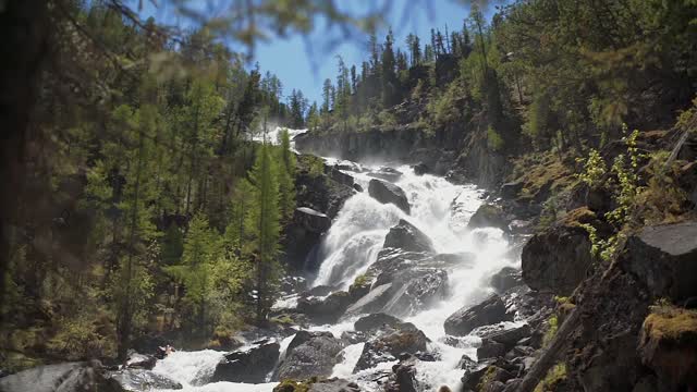 wonders of nature beautiful waterfalls in the rocky mountains beautiful forest