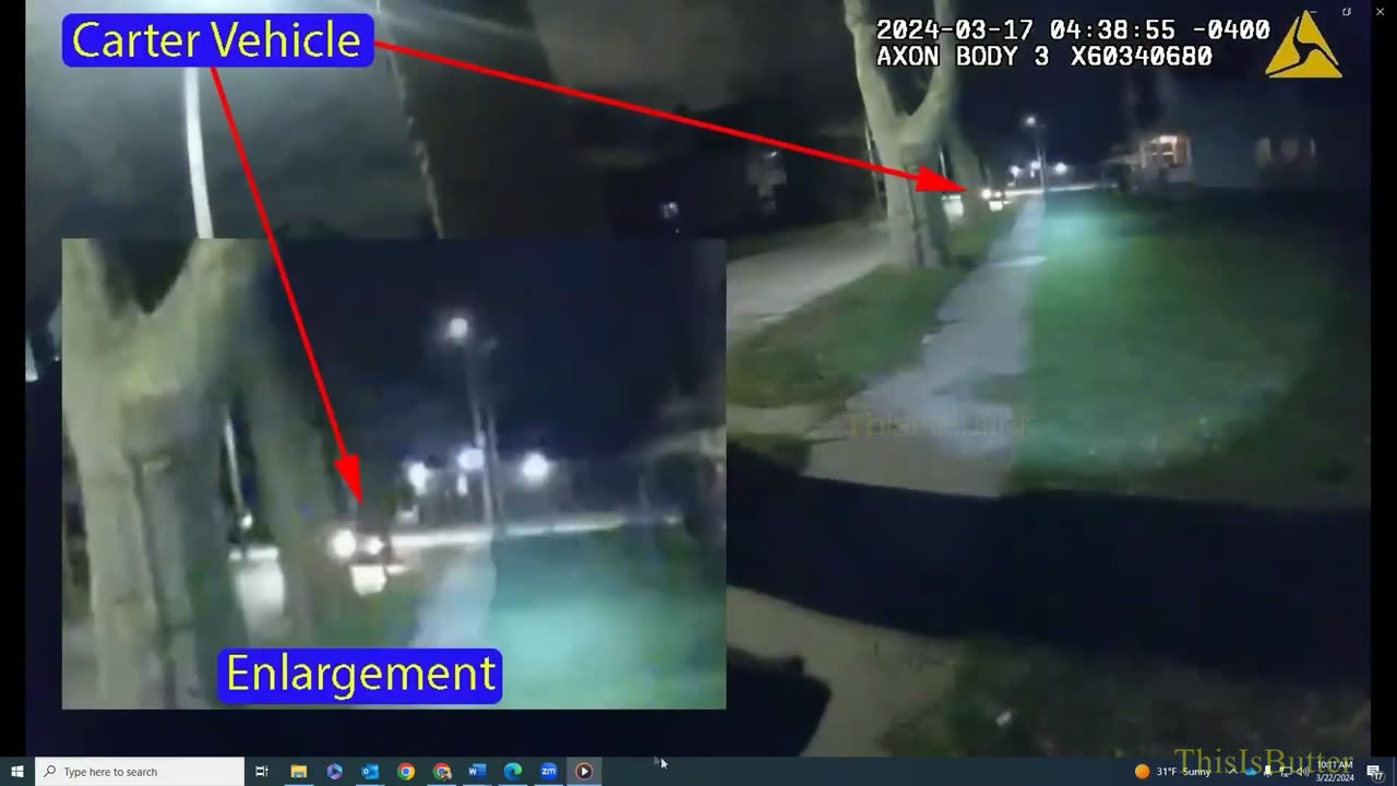 Cleveland police bodycam and surveillance video shows a shootout which killed Antwoina Carter