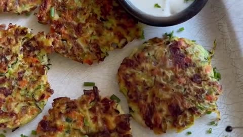 Cheesy Vegetable Fritters