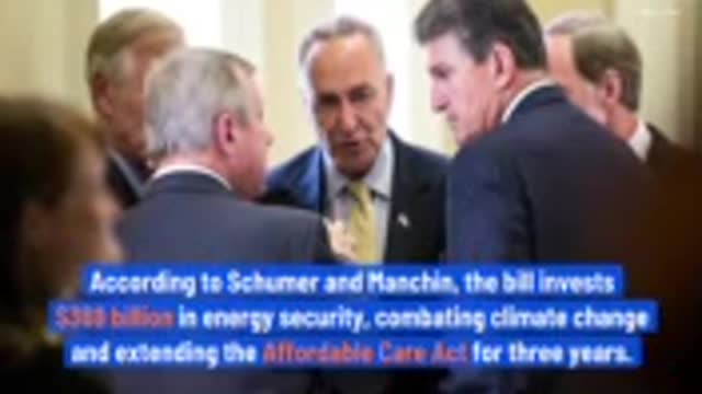 Senate Democrats Announce Deal on Climate, Health Care and Taxes.