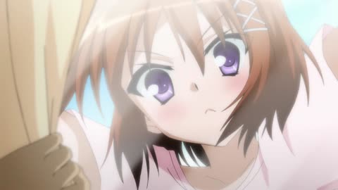 Is This A Zombie? - Haruna clinging on the side of the school