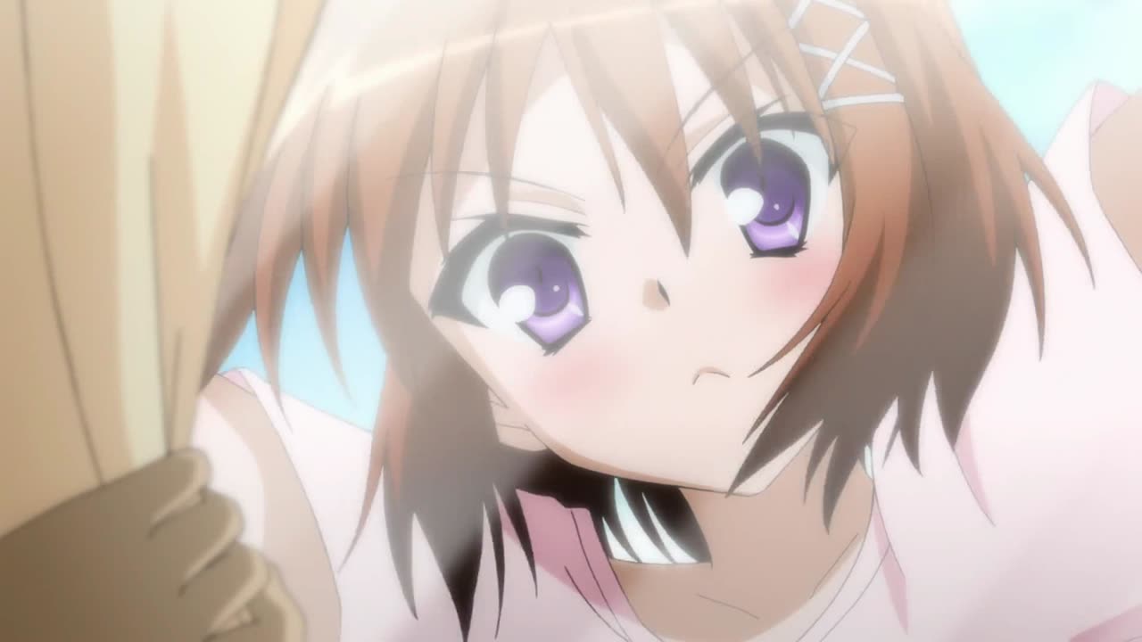 Is This A Zombie? - Haruna clinging on the side of the school