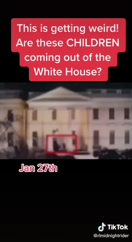 ARE THESE CHILDREN ARE COMING OUT OF THE WHITE HOUSE?