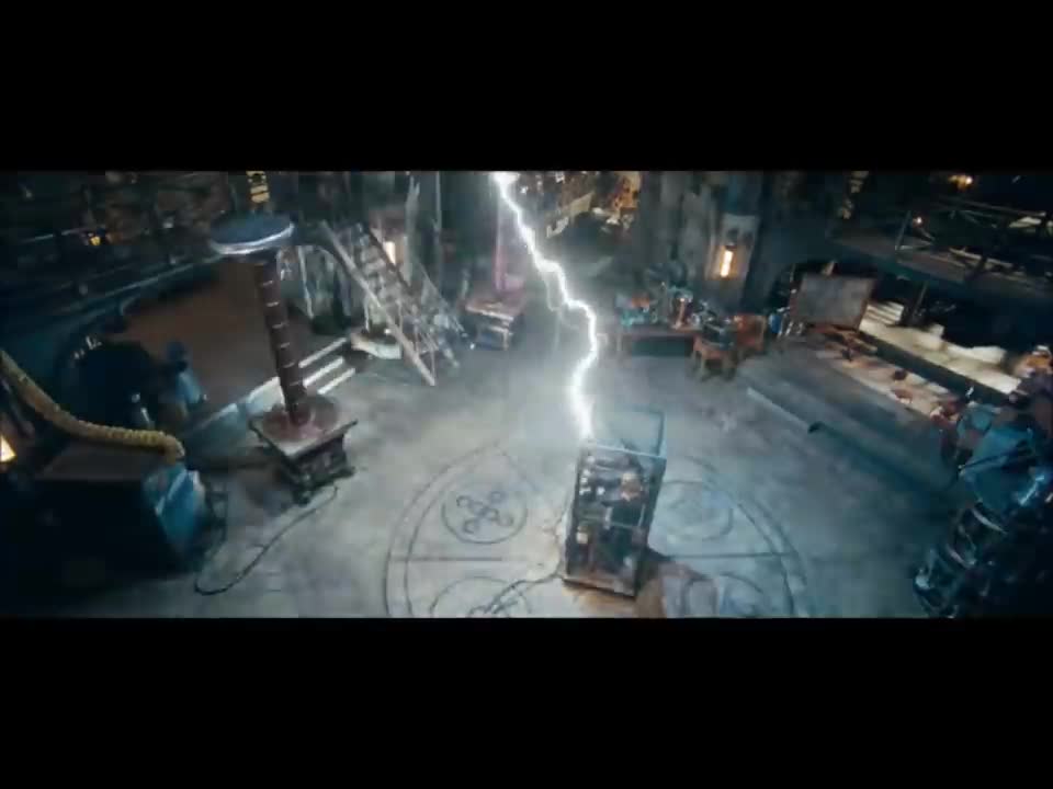 Sorcerer's Apprentice - Tesla coil scene - Secrets by One Republic