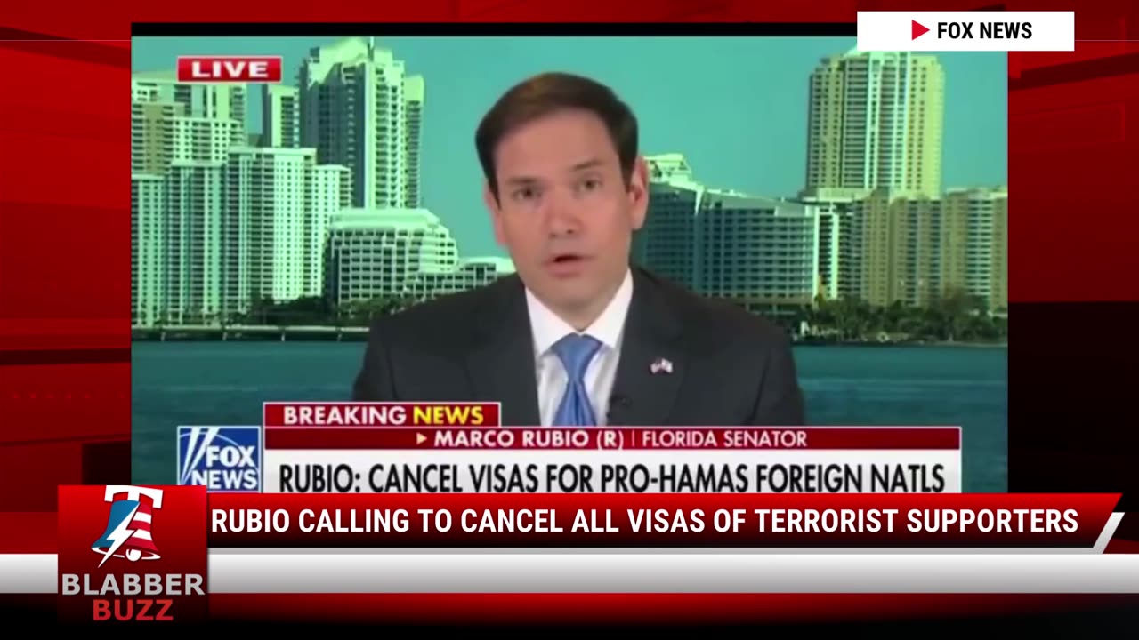 Rubio Calling To Cancel All Visas Of Terrorist Supporters