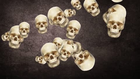 Frightening/haloween/human sculls