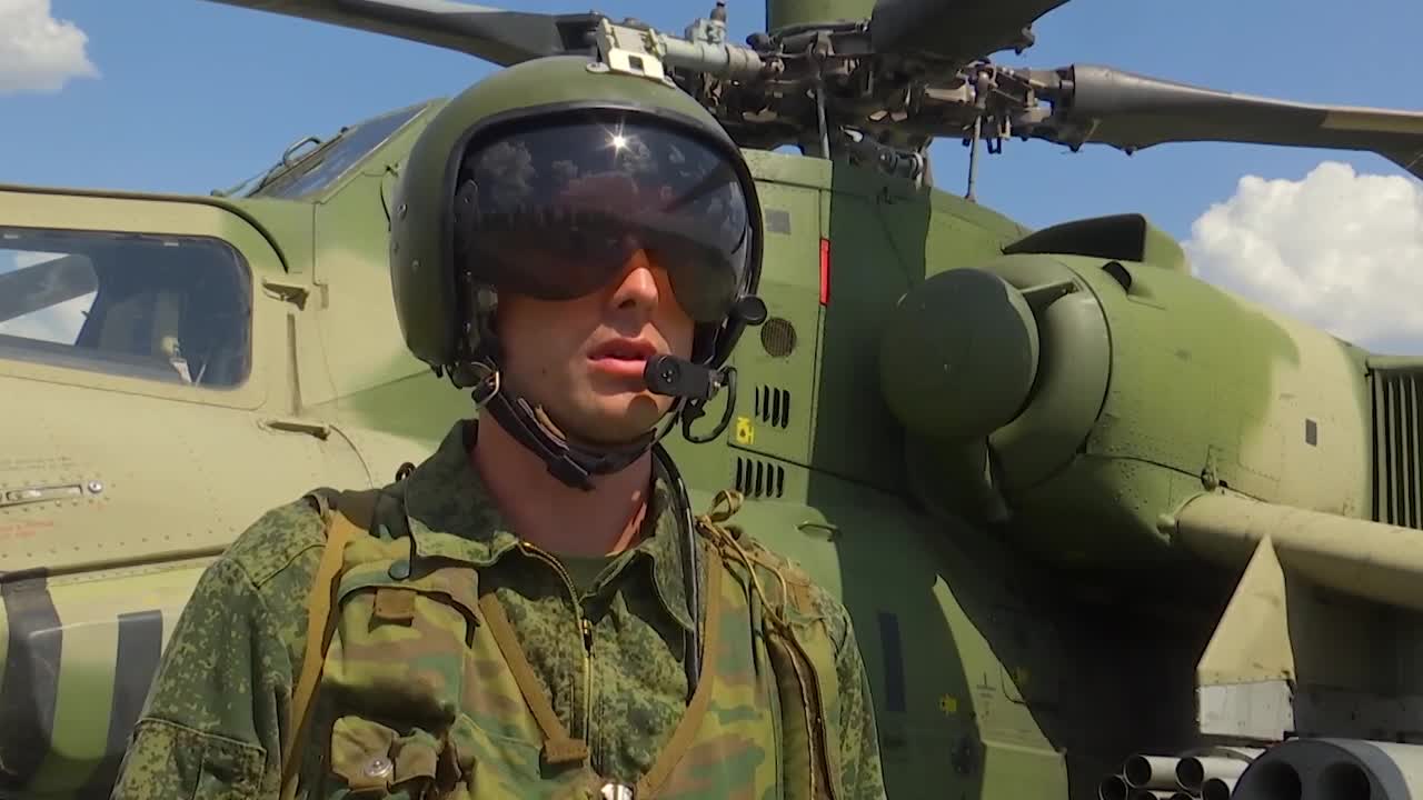 Ukraine War - "Night Hunter" combat work of the crews of the Mi-28