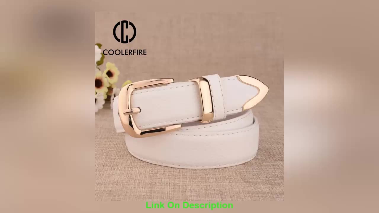 Slide Fashion Women Genuine Leather Belts High Qualit