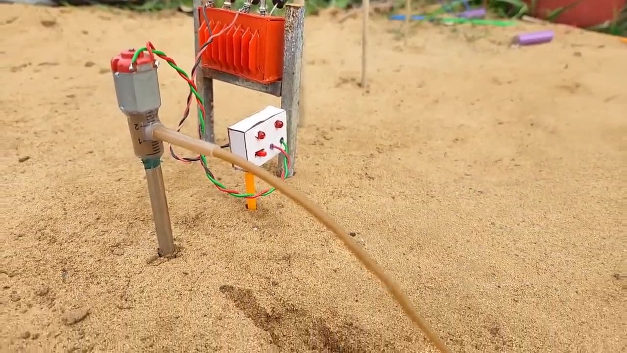 Water pump | science project | submersible | motorized borewell drilling machine