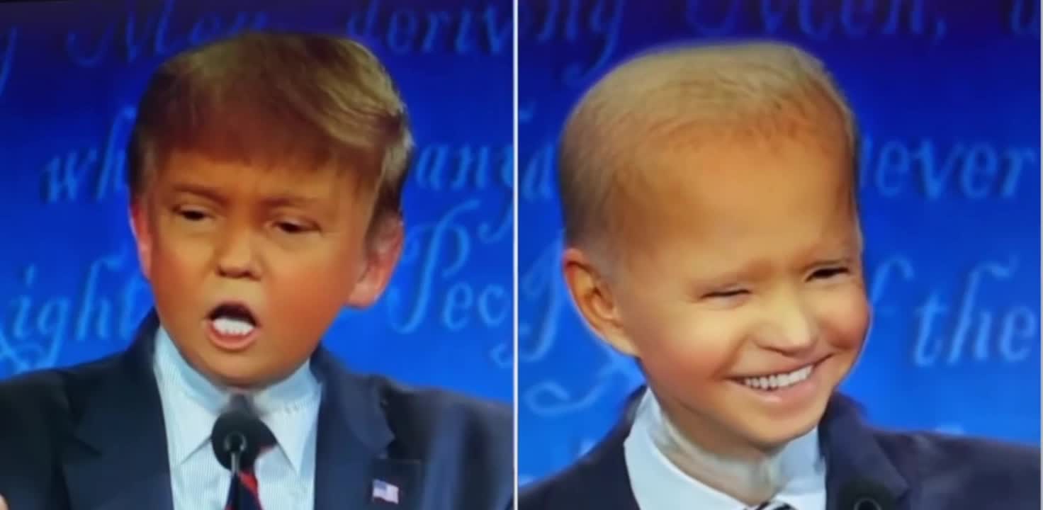 I put a baby filter on the debate and it will make you laugh😂😂