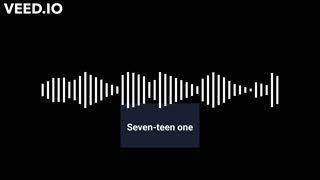 Seven teen one