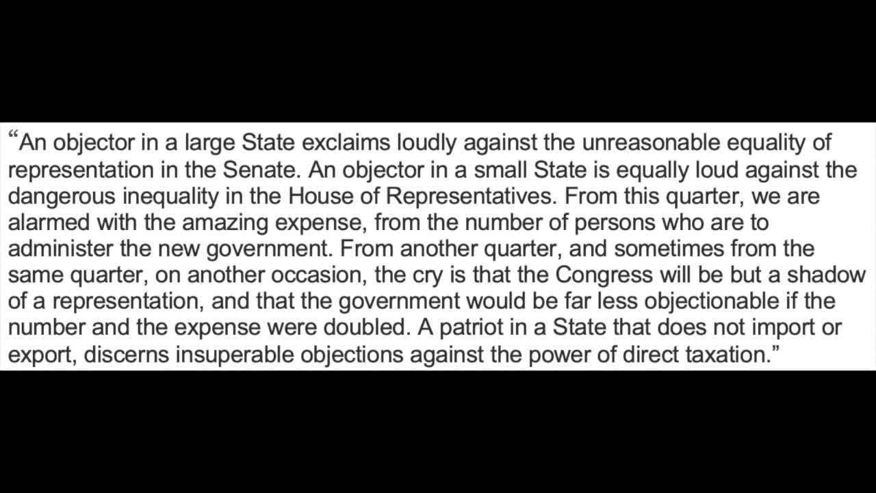 The Incoherence of the Objections to the New Plan Exposed-Federalist no. 38