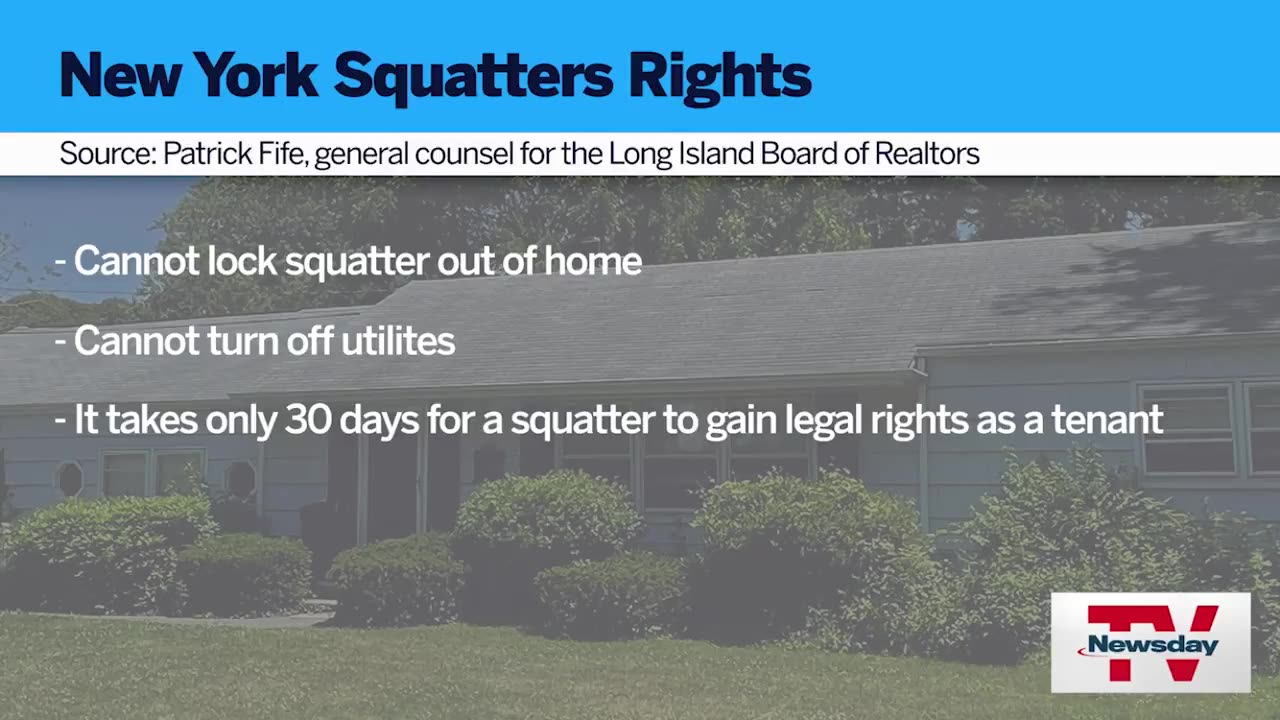 Squatters Have More Rights Than Home Owner