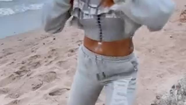 Future Stunt, Clip of me shadow boxing on the beach…