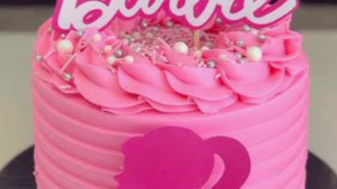 Beautiful barbie design cak