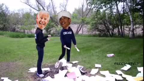 Obama shredding Documents