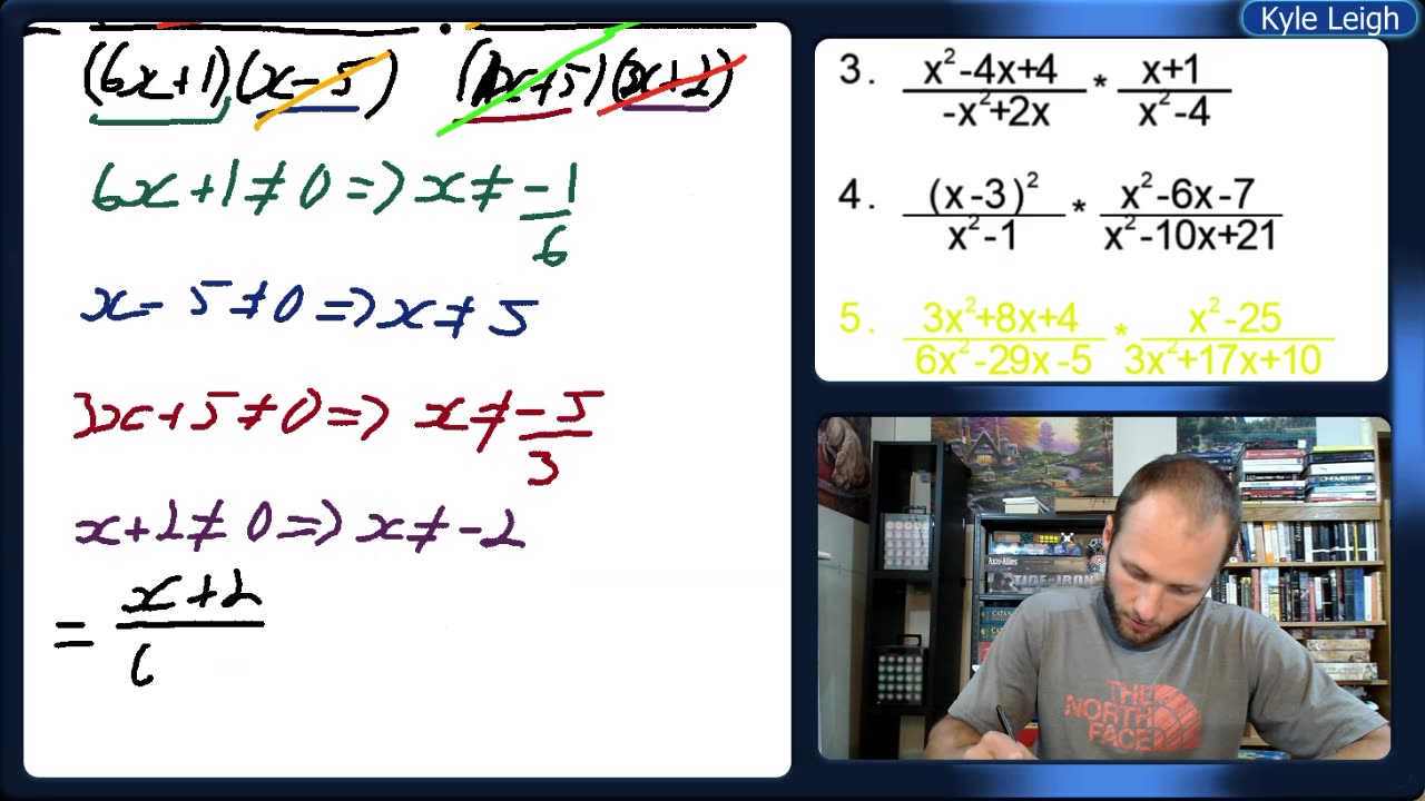 How to multiply rational expressions that require factoring