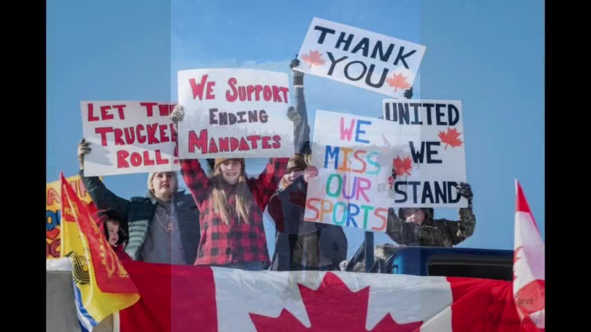 Canadian truckers for freedom! 🎼 "Flames Of Their Own Fire"