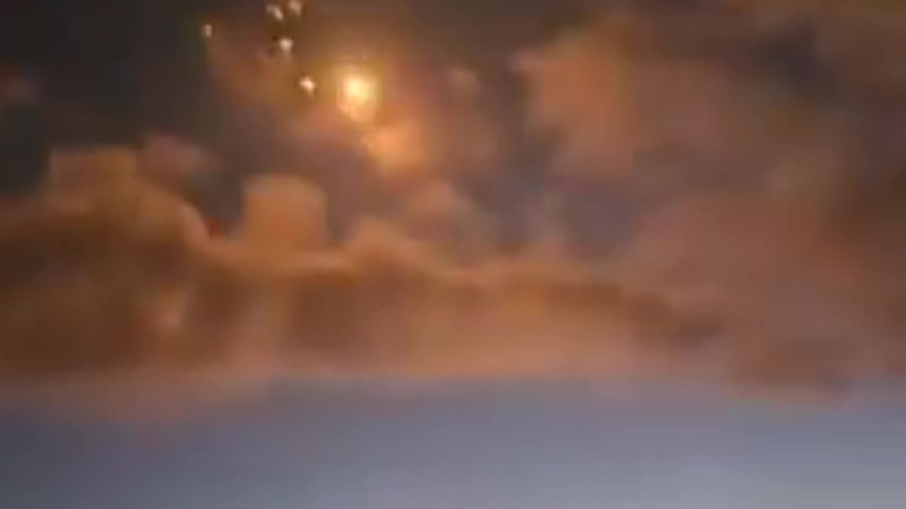Barrages of rockets fired into Israel from Lebanon picked off by the Iron Dome defence system