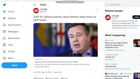 Kenney steps down