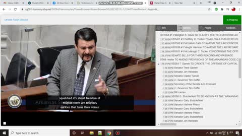 debate on sovereignty in Arkansas sb298