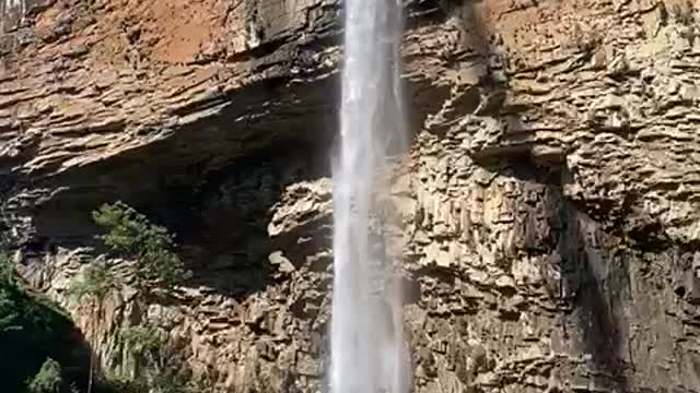 Chuvisqueiro waterfall in Riozinho, Rio Grande do Sul, Brazil