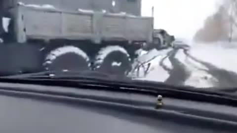 Russian Convoy near Khargiv