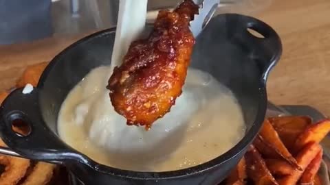 Cheese, chicken wings