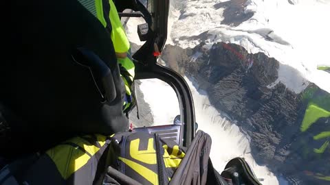 Once in a lifetime flight along the eastern ridge of the Eiger-1