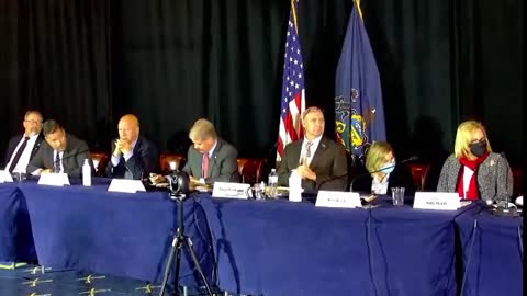Paul Schemel Questions Witness Panel During Election Hearing in Gettysburg, Pennsylvania