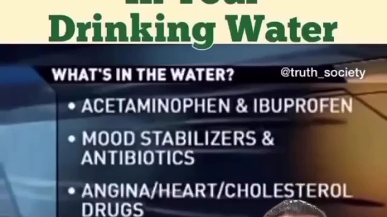 Drugs in water