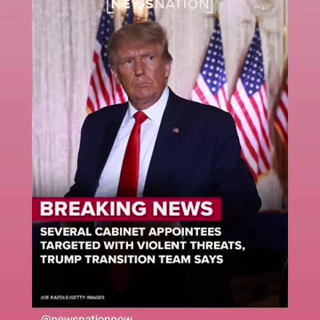 Trump cabinet nominee got death treats these horrible people no Thanksgiving for them 🙏🦃🇺🇸11/28/24