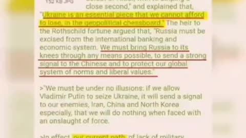 Rothschild-Wir müssen Russland mit allen Mitteln in die Kniee zwingen
