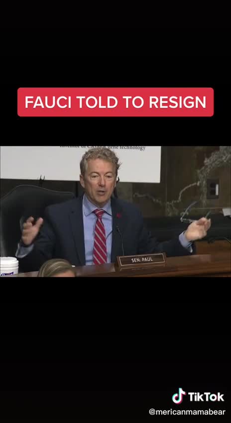 Sen. Rand Paul Calls on Dr. Fauci to Resign for Not Taking Responsibility of Funding Wuhan Lab