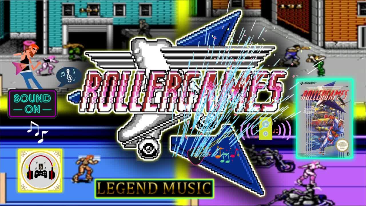 Rollergames 🎮 music NES (🎧 Soundtrack of game)🎸#videogames #music