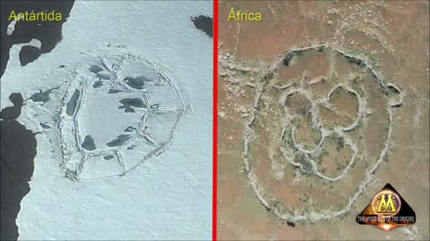 Strutture a forma di cerchio in Antartide (simili a quelle in Sud Africa)