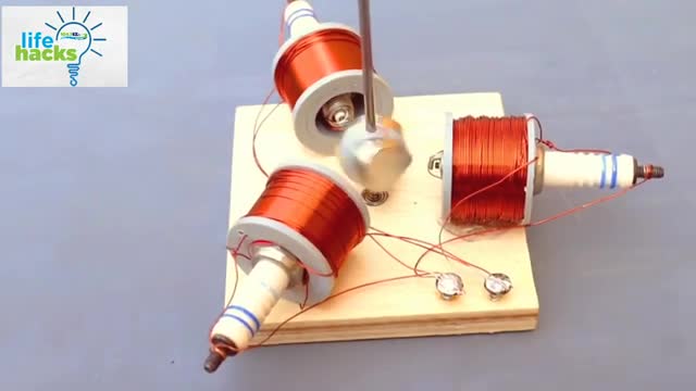 Free Energy Generator Using Coil Winding on Sparkplug